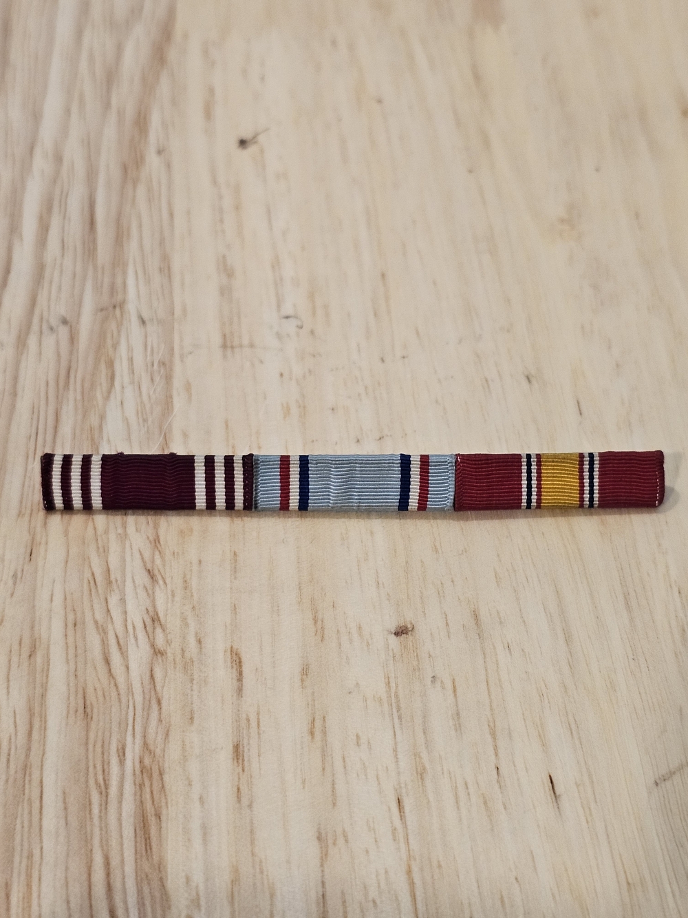 Striped Ribbon Belt in Red & Blue